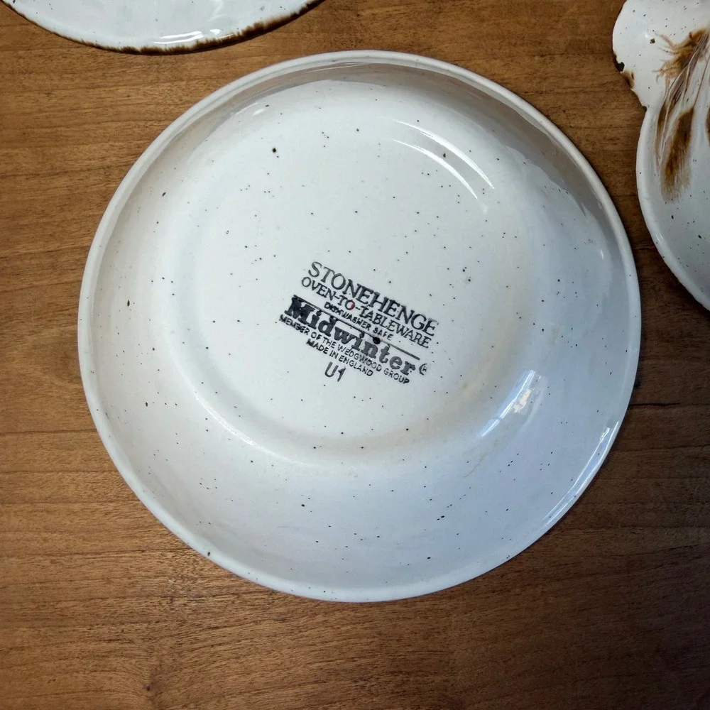 Vintage Midwinter Stonehenge Wild Oats 6 Pc Bowl Serving Set England Wheat